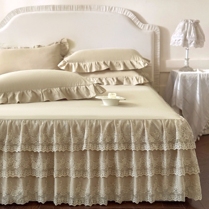 91家纺网 家纺一手货源 找家纺 （总）乐朵家居 2026新款 26-1夏沫 蕾丝床裙