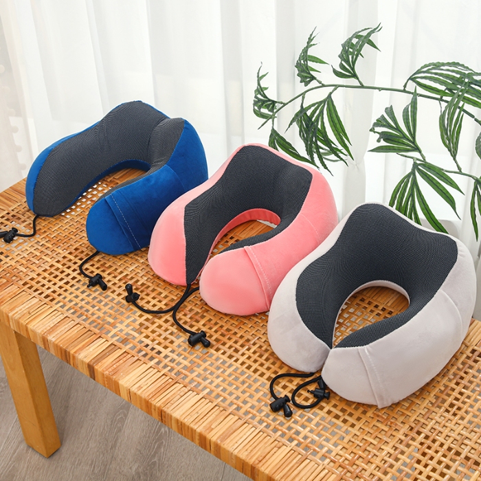 91家纺网 家纺一手货源 找家纺 （总）天之悦家纺 2026双峰U型枕记忆棉慢回弹可拆洗驼峰u型枕护颈枕 