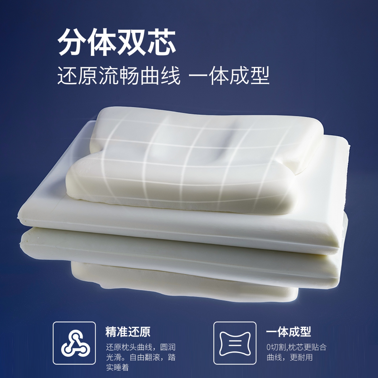 91家纺网 家纺一手货源 找家纺 （总）2026新款  蝶翼牵引记忆棉枕芯枕头  慢回弹深睡蝶形记忆枕芯 护颈颈椎按摩记忆枕芯枕头