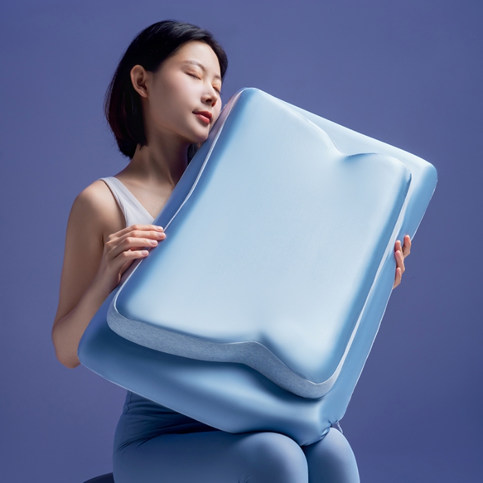 91家纺网 家纺一手货源 找家纺 （总）2026新款  蝶翼牵引记忆棉枕芯枕头  慢回弹深睡蝶形记忆枕芯 护颈颈椎按摩记忆枕芯枕头