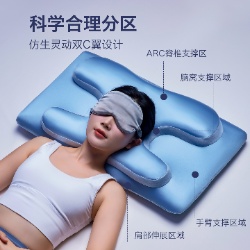 91家纺网 家纺一手货源 找家纺 （总）2026新款 全新升级双C小香记忆棉枕芯枕头  颈椎按摩护颈慢回弹枕芯成人枕头,双C小香记忆枕-蓝色/只,双C小香记忆枕-粉色/只