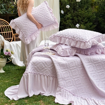 91家纺网 家纺一手货源 找家纺 （总）乐朵家居 2026新款 蒂梵朵（复合） 凉豆豆 凉席三件套