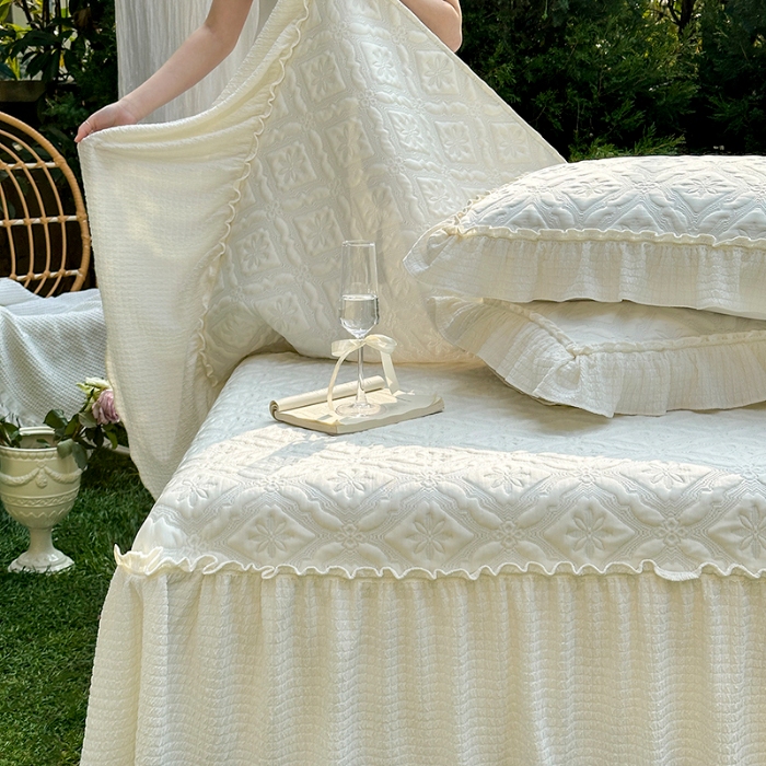 91家纺网 家纺一手货源 找家纺 （总）乐朵家居 2026新款 蒂梵朵（复合） 凉豆豆 凉席三件套