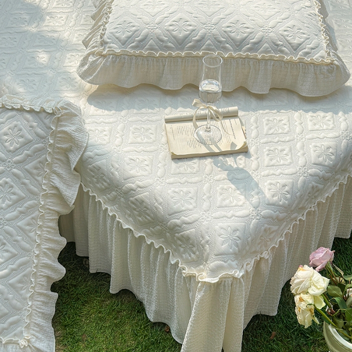 91家纺网 家纺一手货源 找家纺 （总）乐朵家居 2026新款 蒂梵朵（复合） 凉豆豆 凉席三件套