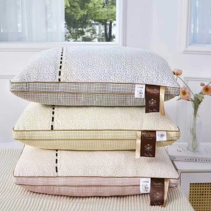 （总）仁宇枕业 2026新款新品 田园风小碎花羽丝绒舒适高枕头枕芯