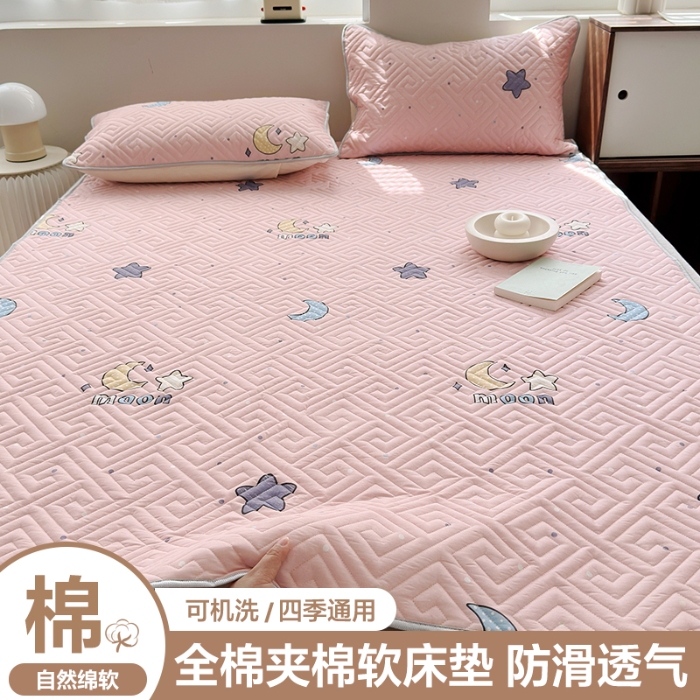 91家纺网 家纺一手货源 找家纺 （总）舒居家纺 2026卡通全棉床护垫软床垫床盖垫子-大床图
