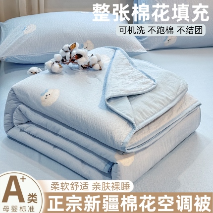 （总）爱屋及屋 2026春夏新款泡芙棉印花新疆棉花被夏被夏凉被空调被被子薄被芯春秋四季被