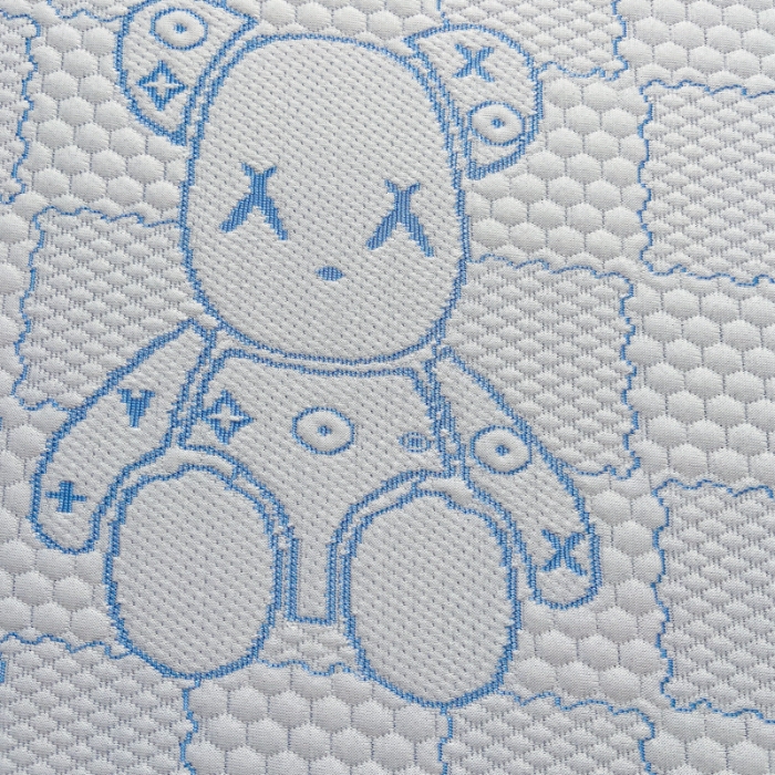 91家纺网 家纺一手货源 找家纺 （总）春寻家纺 2026新款直播爆款幸运熊系列凉豆豆冰丝凉席三件套床单款床笠款可水洗机洗夏季凉感冰豆豆空调席软席子 