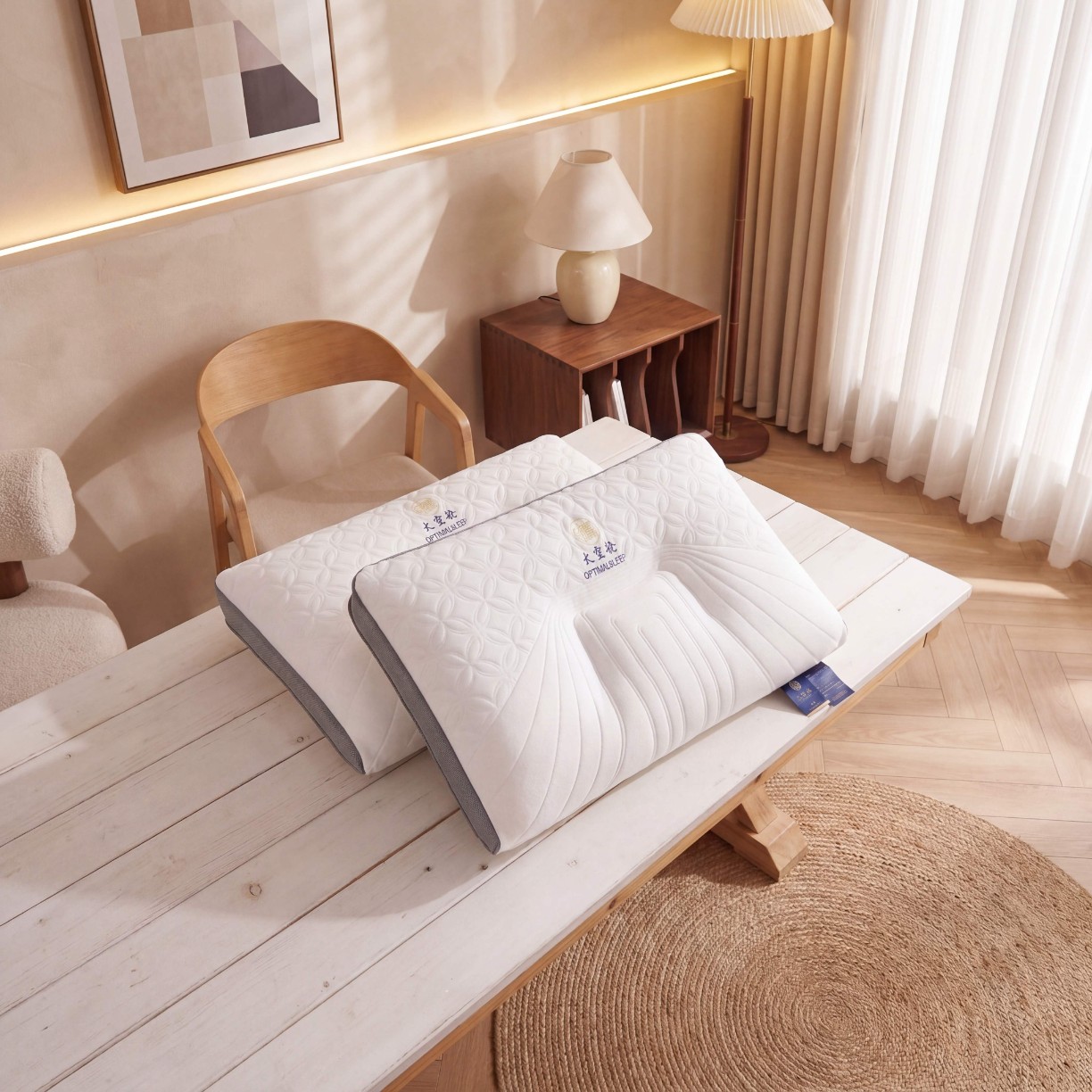 91家纺网 家纺一手货源 找家纺 （总）熙朵梦家纺 2026新款乳胶太空舱护颈安眠枕枕头枕芯