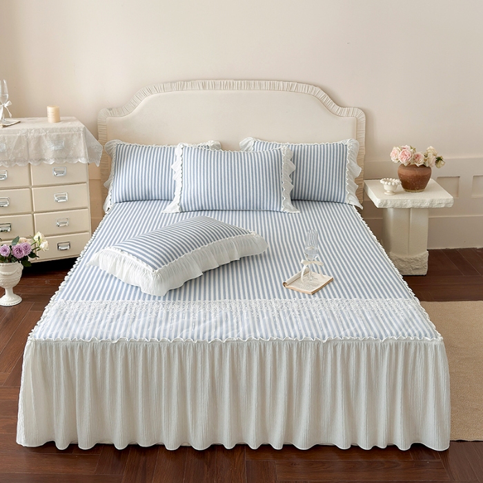 91家纺网 家纺一手货源 找家纺 （总）乐朵家居 2026新款 爱丽丝（加厚复合） 凉豆豆凉席三件套