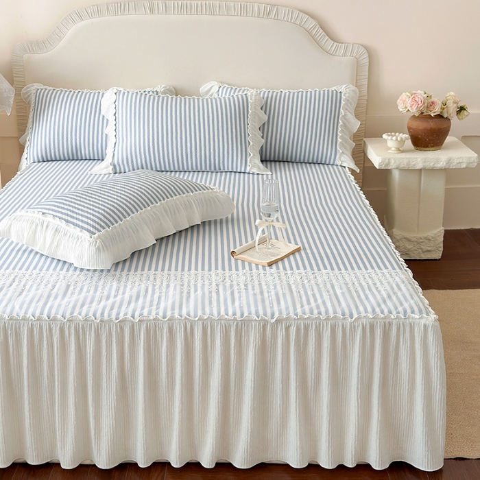 91家纺网 家纺一手货源 找家纺 （总）乐朵家居 2026新款 爱丽丝（加厚复合） 凉豆豆凉席三件套