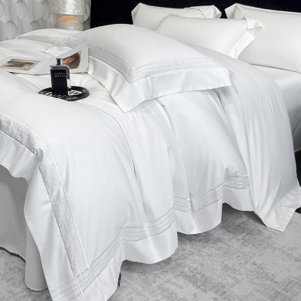 91家纺网 家纺一手货源 找家纺 （总）星蕴家纺 2026新款贡缎新疆长绒棉四件套-千寻