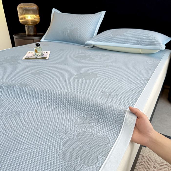 91家纺网 家纺一手货源 找家纺 （总）喜梦缘家纺 2026新款复合中分子PE100%聚乙烯乙纶色织提花凉感软凉席席子