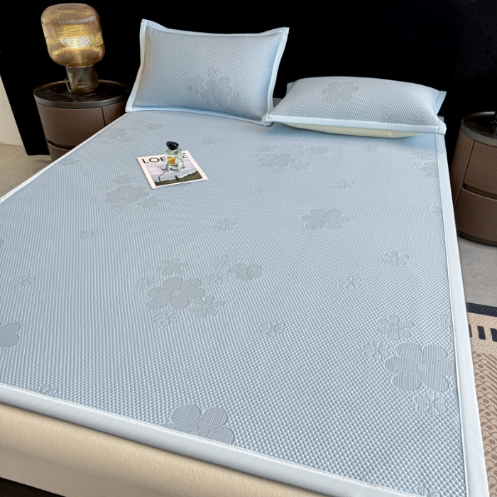 91家纺网 家纺一手货源 找家纺 （总）喜梦缘家纺 2026新款复合中分子PE100%聚乙烯乙纶色织提花凉感软凉席席子