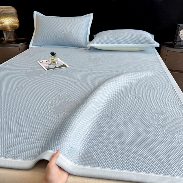 91家纺网 家纺一手货源 找家纺 （总）喜梦缘家纺 2026新款复合中分子PE100%聚乙烯乙纶色织提花凉感软凉席席子