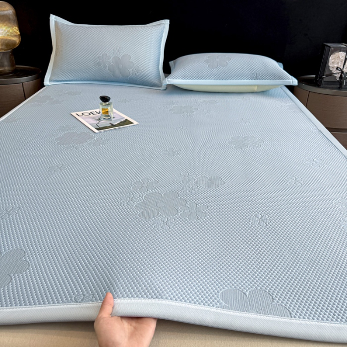 91家纺网 家纺一手货源 找家纺 （总）喜梦缘家纺 2026新款复合中分子PE100%聚乙烯乙纶色织提花凉感软凉席席子