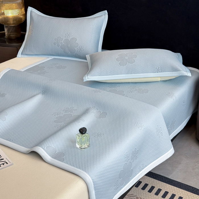 91家纺网 家纺一手货源 找家纺 （总）喜梦缘家纺 2026新款复合中分子PE100%聚乙烯乙纶色织提花凉感软凉席席子