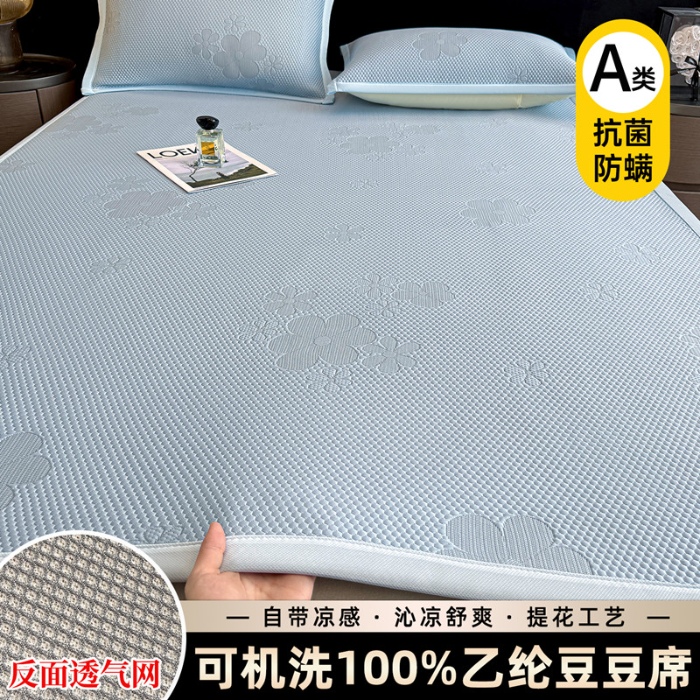 91家纺网 家纺一手货源 找家纺 （总）喜梦缘家纺 2026新款复合中分子PE100%聚乙烯乙纶色织提花凉感软凉席席子