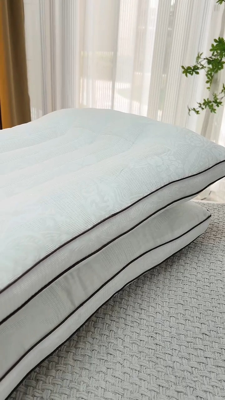 91家纺网 家纺一手货源 找家纺 （总）2026新款提花决明子枕天丝棉枕头枕芯