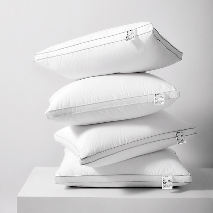 91家纺网 家纺一手货源 找家纺 （总）2026新款 棉麻棉花酒店羽丝绒枕芯枕头 原生态棉花安睡枕芯酒店高弹成人枕芯