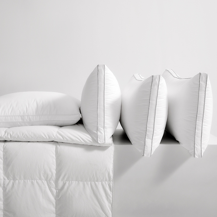 91家纺网 家纺一手货源 找家纺 （总）2026新款 深睡星级酒店羽丝枕芯枕头 立体枕羽丝棉枕头高枕深睡成人枕芯