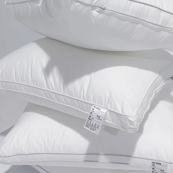 91家纺网 家纺一手货源 找家纺 （总）2026新款 深睡星级酒店羽丝枕芯枕头 立体枕羽丝棉枕头高枕深睡成人枕芯