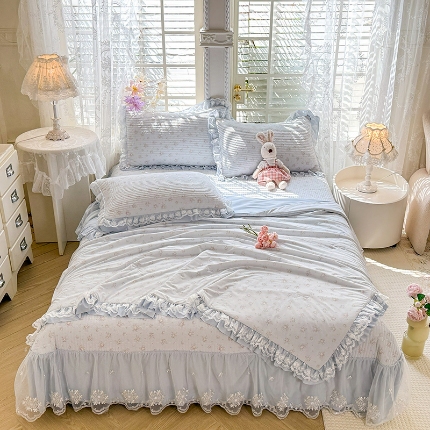 91家纺网 家纺一手货源 找家纺 （总）苏米娜家纺SUMINA 苏米娜2026新款A类母婴级锦氨凉席夏被床盖款四件套夏凉被空调被床盖款凉席四件套