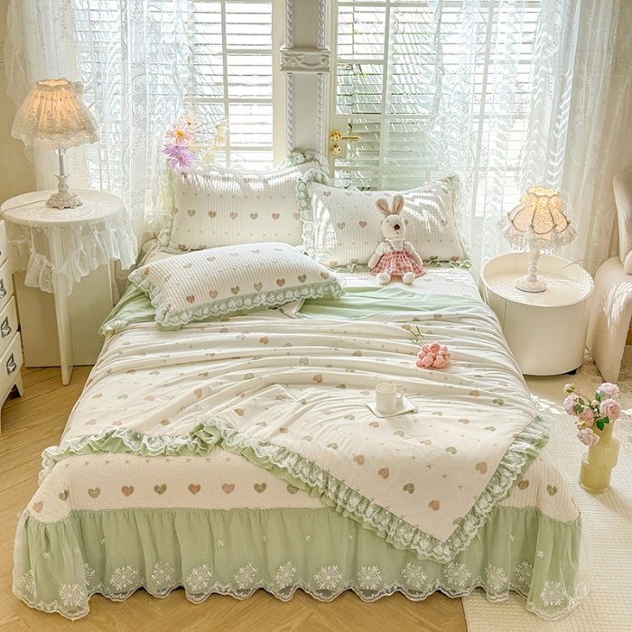 91家纺网 家纺一手货源 找家纺 （总）苏米娜家纺SUMINA 苏米娜2026新款A类母婴级锦氨凉席夏被床盖款四件套夏凉被空调被床盖款凉席四件套