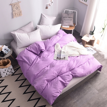 91家纺网 家纺一手货源 找家纺 （总）恩和家纺 全棉13372纯色系列单品被套