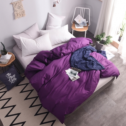 91家纺网 家纺一手货源 找家纺 （总）恩和家纺 全棉13372纯色系列单品被套