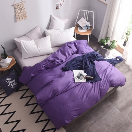 91家纺网 家纺一手货源 找家纺 （总）恩和家纺 全棉13372纯色系列单品被套