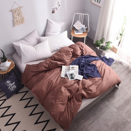 91家纺网 家纺一手货源 找家纺 （总）恩和家纺 全棉13372纯色系列单品被套