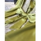 91家纺网 家纺一手货源 找家纺 茵围 进口丝绸绉花缎系列女神蕾丝两件套芥末绿