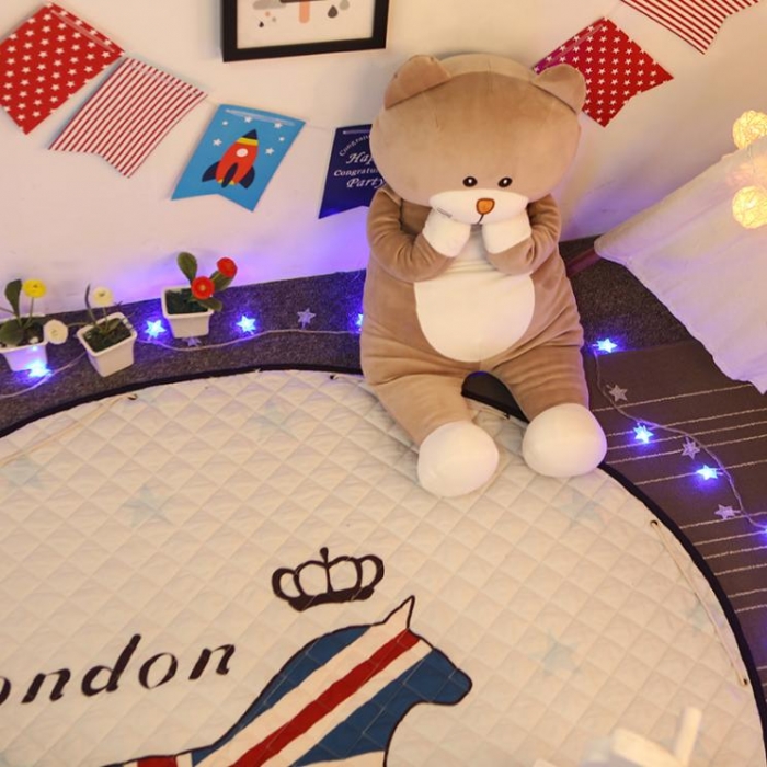 91家纺网 家纺一手货源 找家纺 沁童 收纳垫直径1.5m 皇冠木马