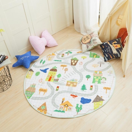 沁童 2018新品收纳垫直径1.5m迷宫森林