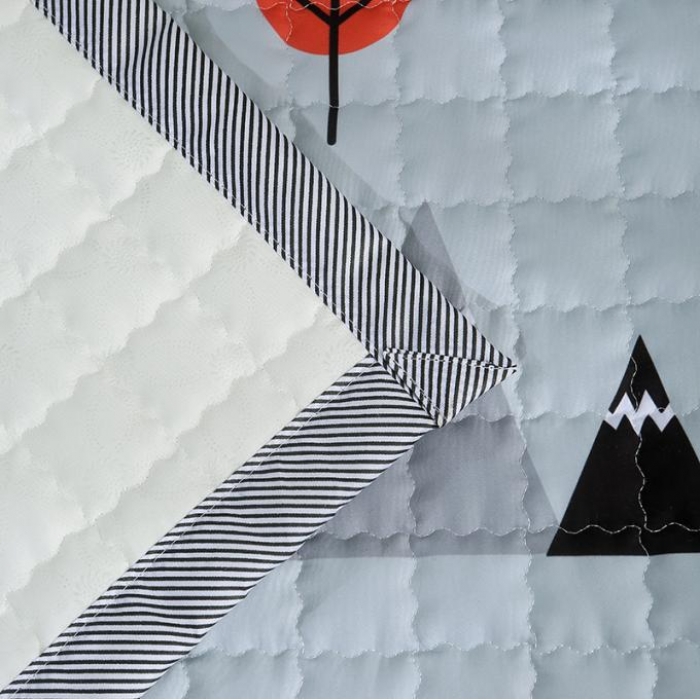 91家纺网 家纺一手货源 找家纺 沁童家纺 北欧风长方形加厚地垫儿童爬爬垫藏宝图