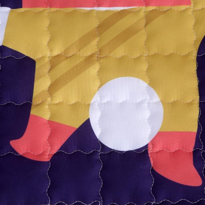 91家纺网 家纺一手货源 找家纺 沁童家纺 北欧风长方形加厚地垫儿童爬爬垫登月兔子