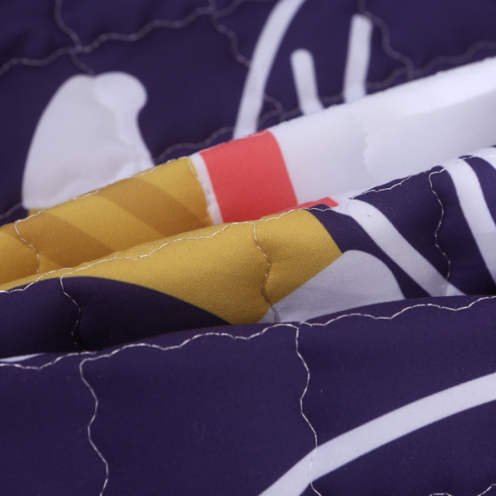 91家纺网 家纺一手货源 找家纺 沁童家纺 北欧风长方形加厚地垫儿童爬爬垫登月兔子