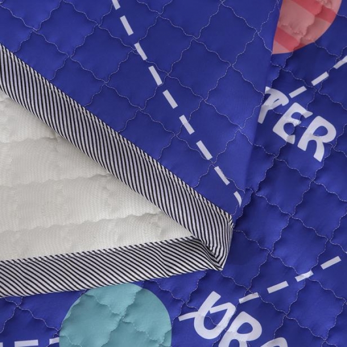 91家纺网 家纺一手货源 找家纺 沁童家纺 北欧风长方形加厚地垫儿童爬爬垫太阳系