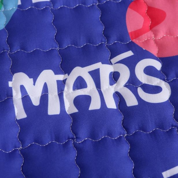 91家纺网 家纺一手货源 找家纺 沁童家纺 北欧风长方形加厚地垫儿童爬爬垫太阳系