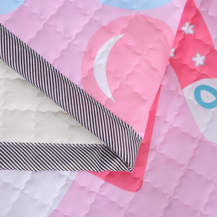 91家纺网 家纺一手货源 找家纺 沁童家纺 北欧风长方形加厚地垫儿童爬爬垫兔泡泡