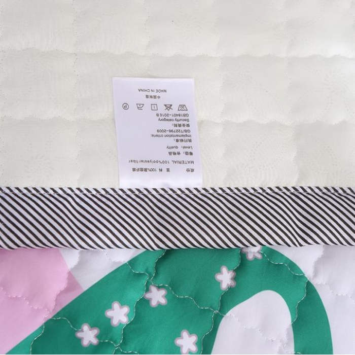 91家纺网 家纺一手货源 找家纺 沁童家纺 北欧风长方形加厚地垫儿童爬爬垫兔泡泡