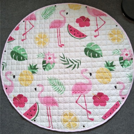 沁童  直径1.1小号收纳垫 水果火列鸟