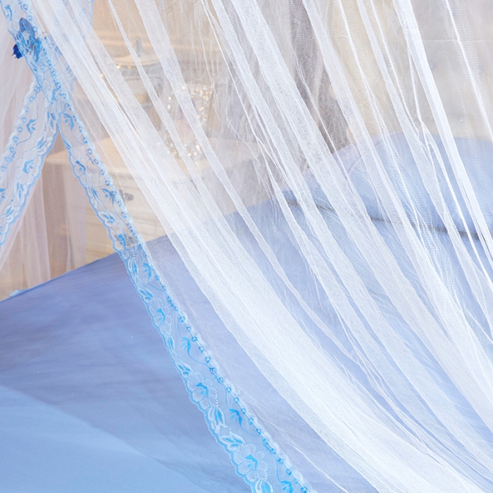 91家纺网 家纺一手货源 找家纺 艾晶美 新款1.2直径吊顶蚊帐白色