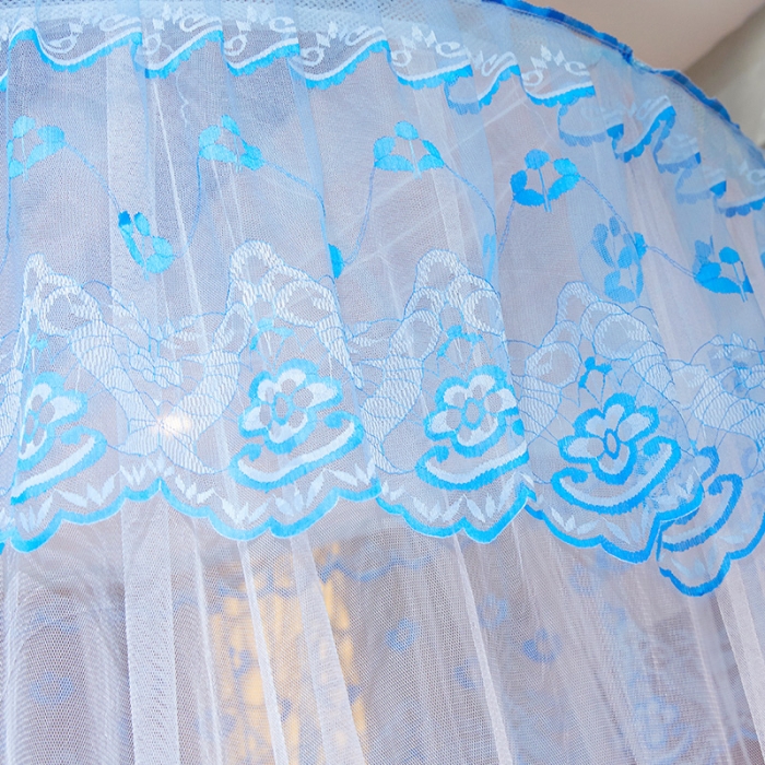 91家纺网 家纺一手货源 找家纺 艾晶美 新款1.2直径吊顶蚊帐白色