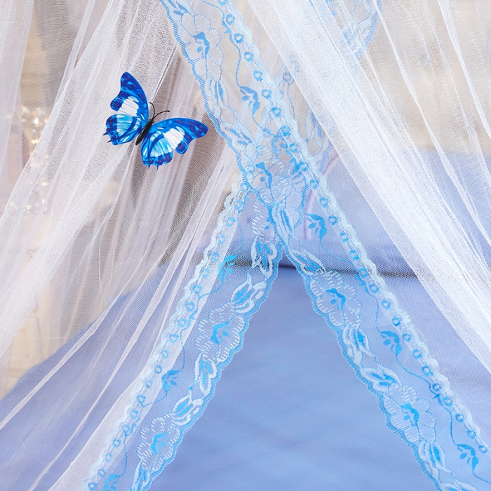 91家纺网 家纺一手货源 找家纺 艾晶美 新款1.2直径吊顶蚊帐白色