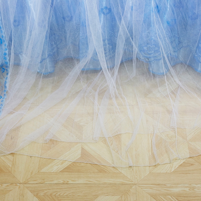 91家纺网 家纺一手货源 找家纺 艾晶美 新款1.2直径吊顶蚊帐白色