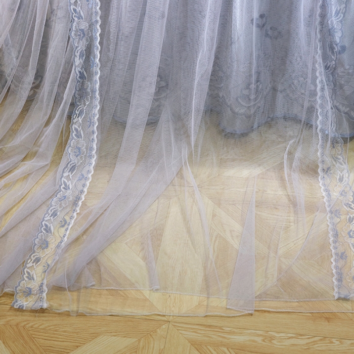 91家纺网 家纺一手货源 找家纺 艾晶美 新款1.2直径吊顶蚊帐灰色