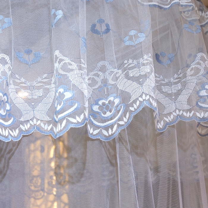 91家纺网 家纺一手货源 找家纺 艾晶美 新款1.2直径吊顶蚊帐灰色