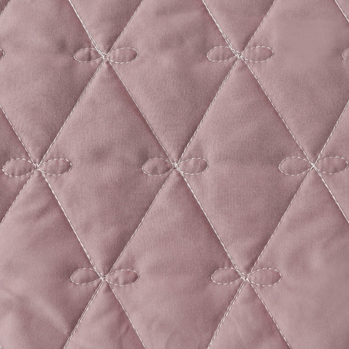 91家纺网 家纺一手货源 找家纺 艾晶美 2018冬款夹棉床裙三件套 骑士-浅紫